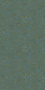 Casamance behang Broderies Pastel 76961018 emeraude