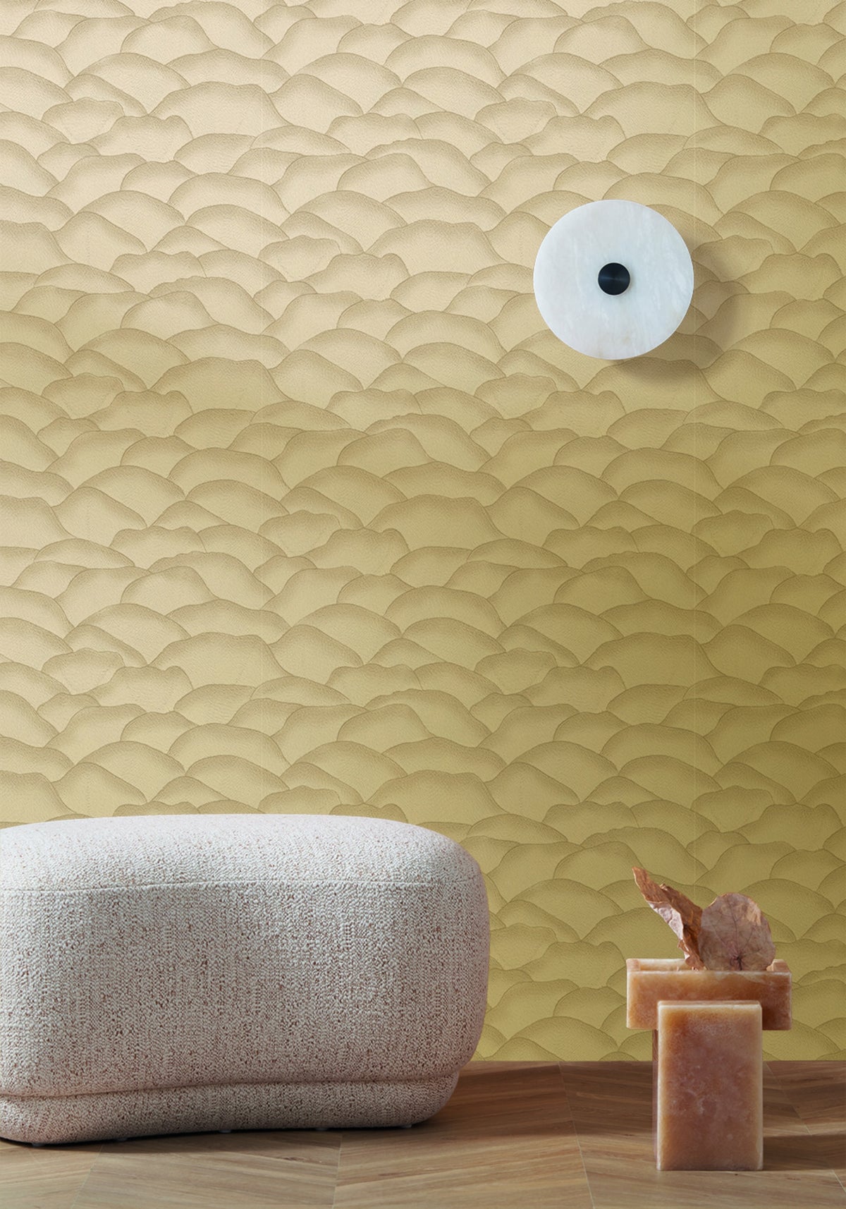 Casamance behang Broderies Ondula 76971324 in interieur