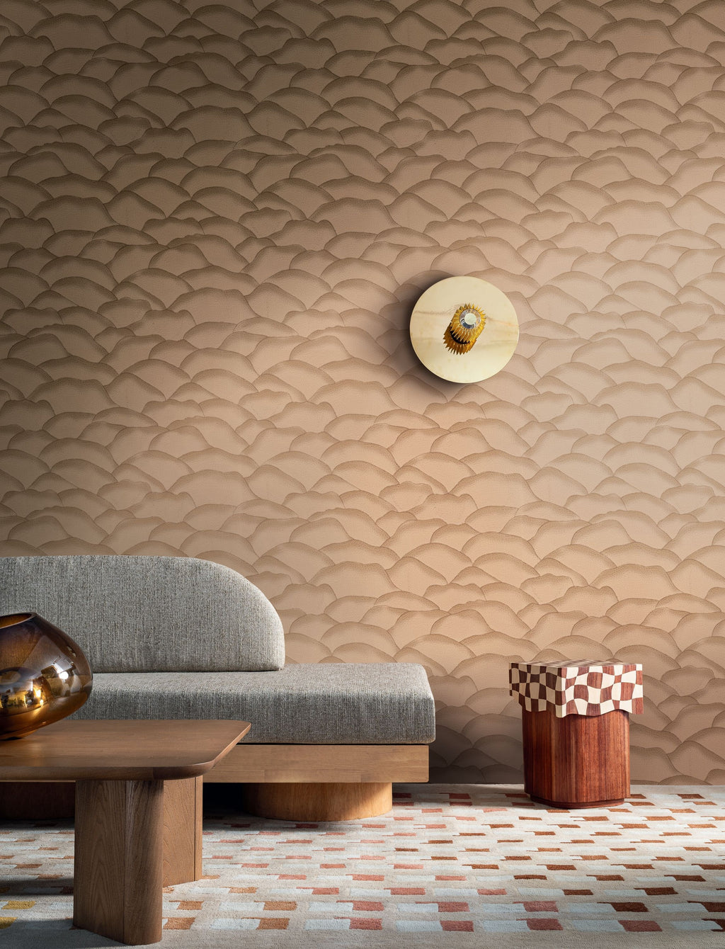Casamance behang Broderies Ondula 76971426 in interieur