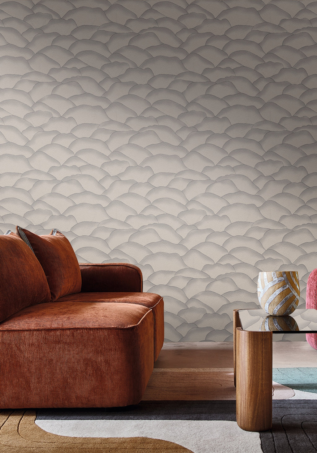 Casamance behang Broderies Ondula 76971528 in interieur