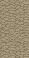 Casamance behang Broderies Ondula 76971630 kaki (staal)