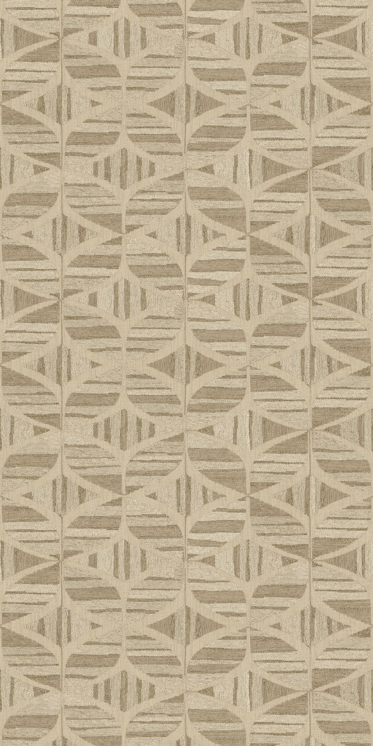 Casamance behang Broderies Filandra 76982344 lin kaki (staal)