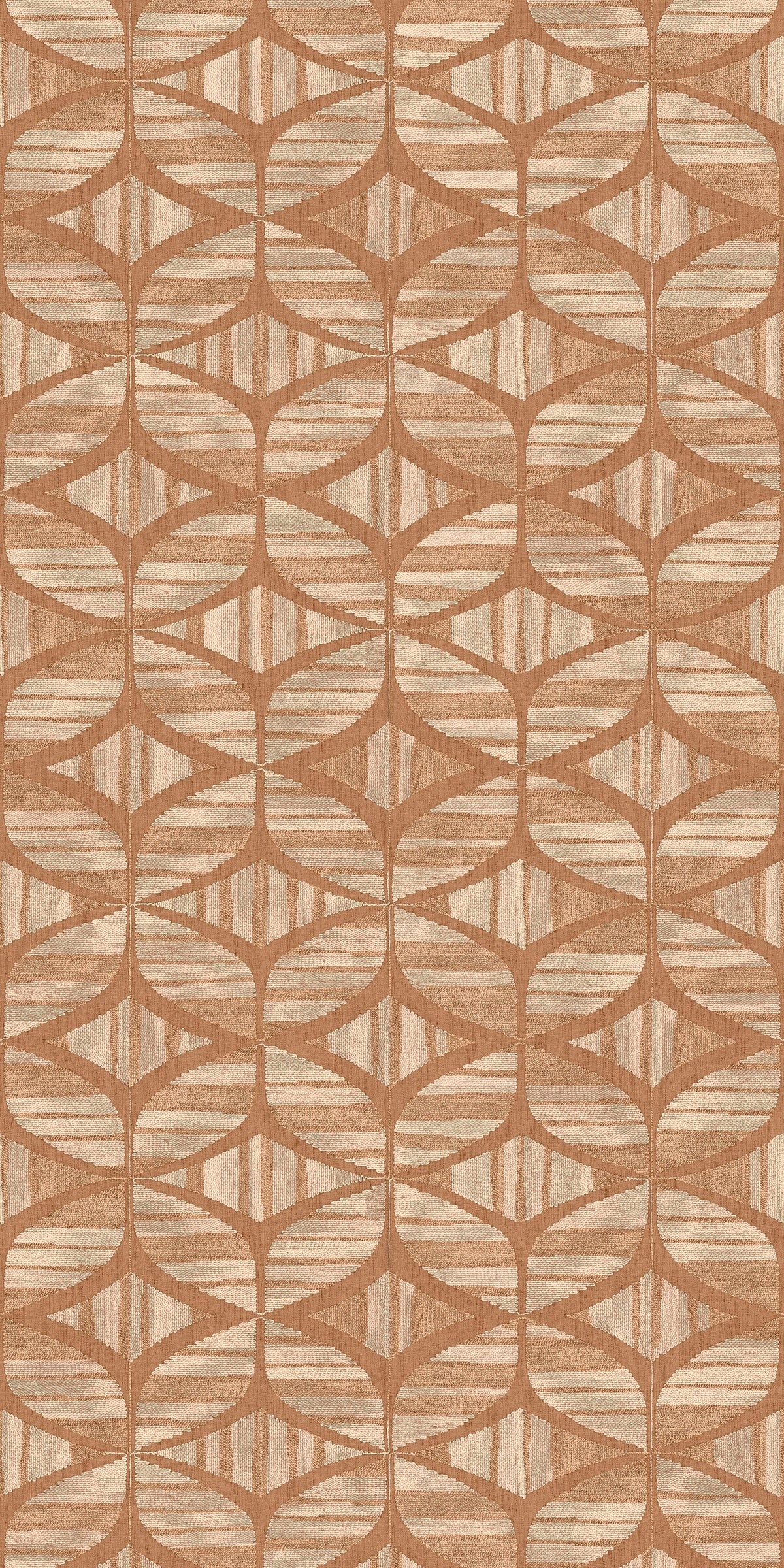 Casamance behang Broderies Filandra 76982650 terre de sienne (staal)