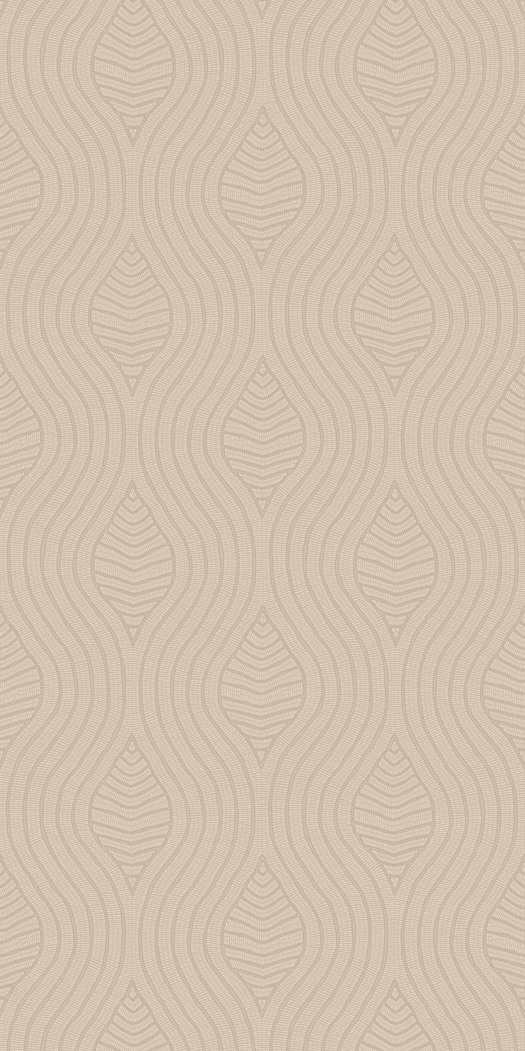Casamance behang Broderies Brodelia 76993058 marron glacé