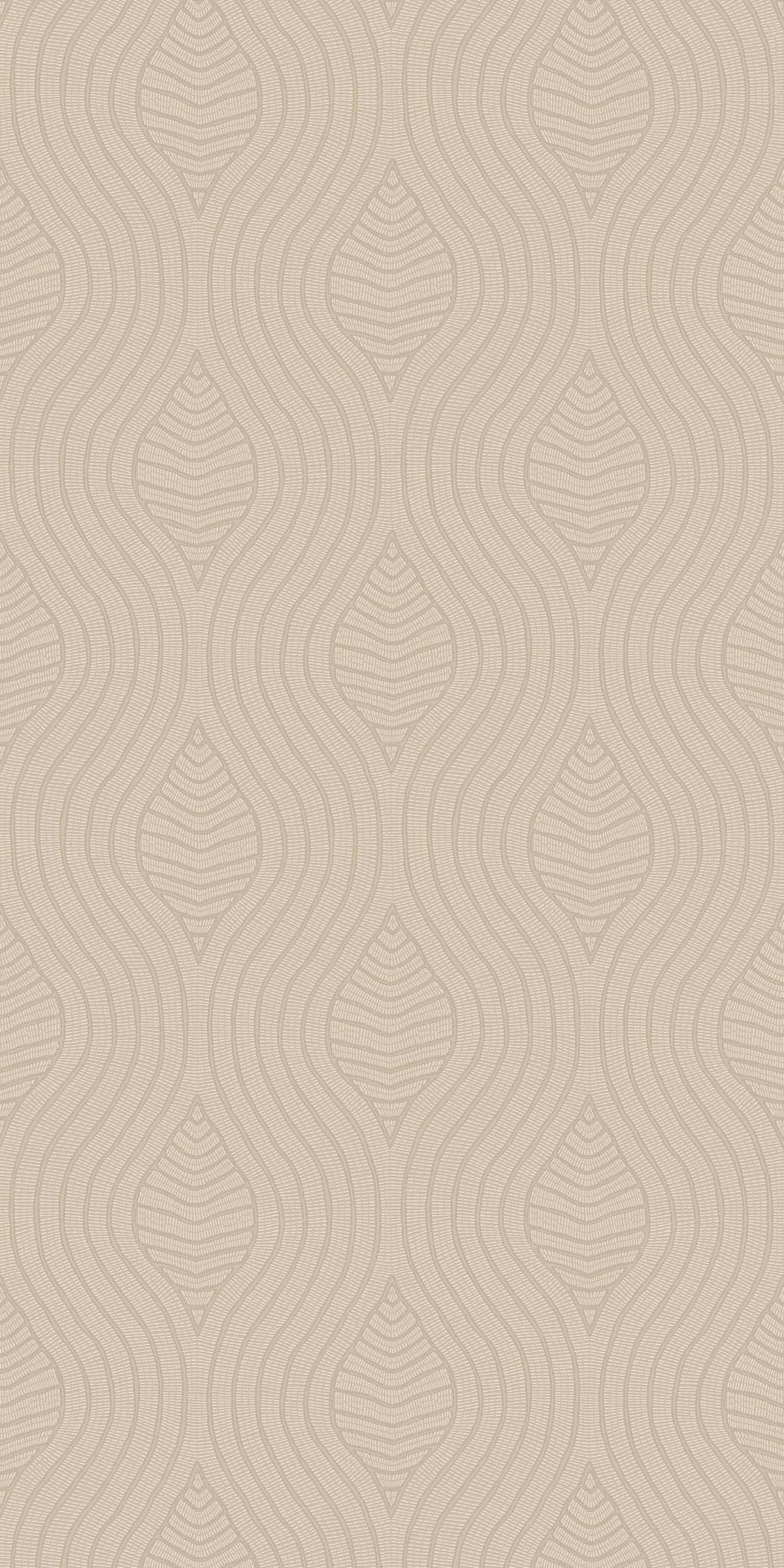 Casamance behang Broderies Brodelia 76993058 marron glacé
