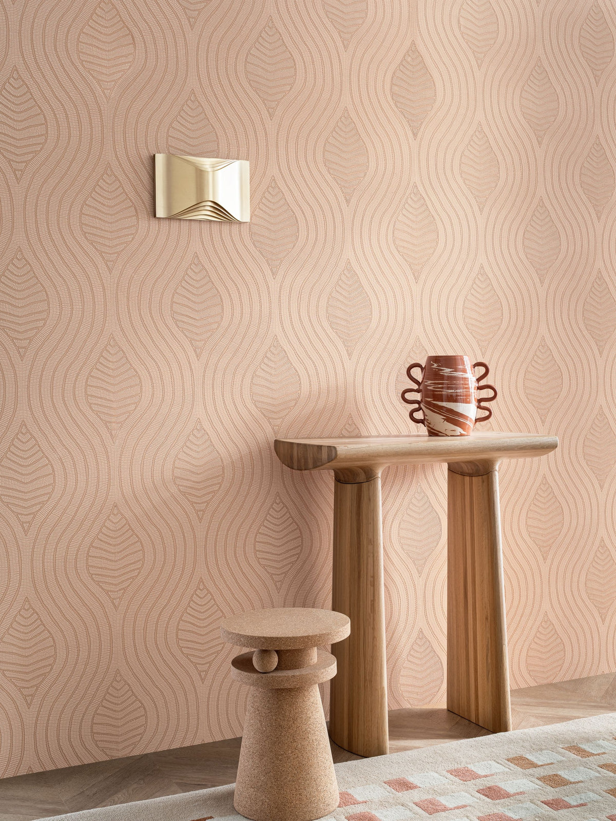 Casamance behang Broderies Brodelia 76993262 in interieur
