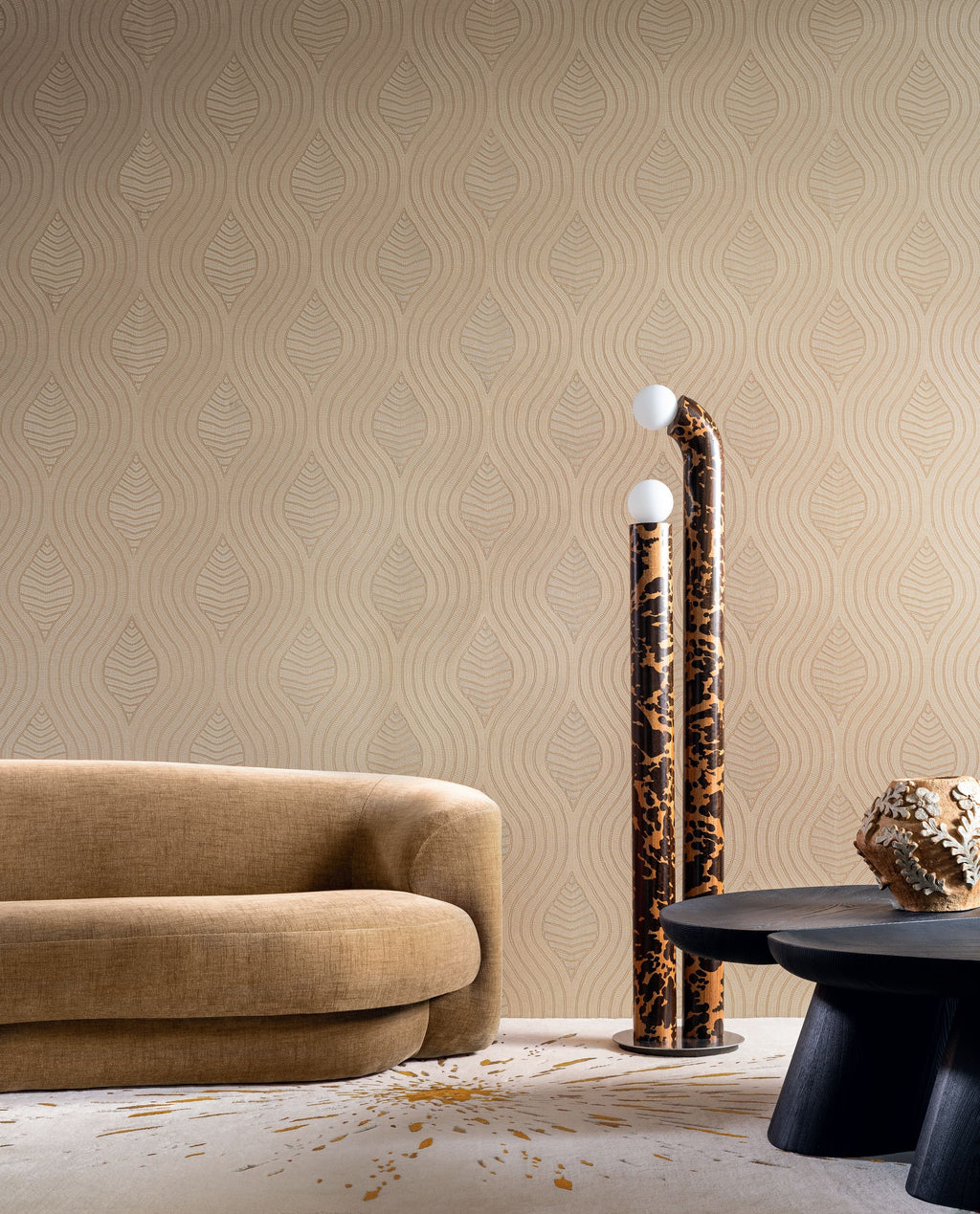 Casamance behang Broderies Brodelia 76993364 in interieur