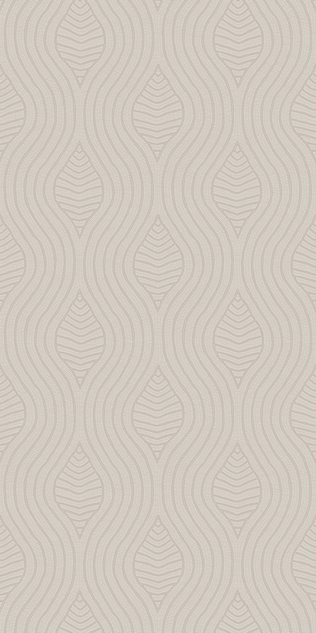 Casamance behang Broderies Brodelia 76993466 grège (staal)