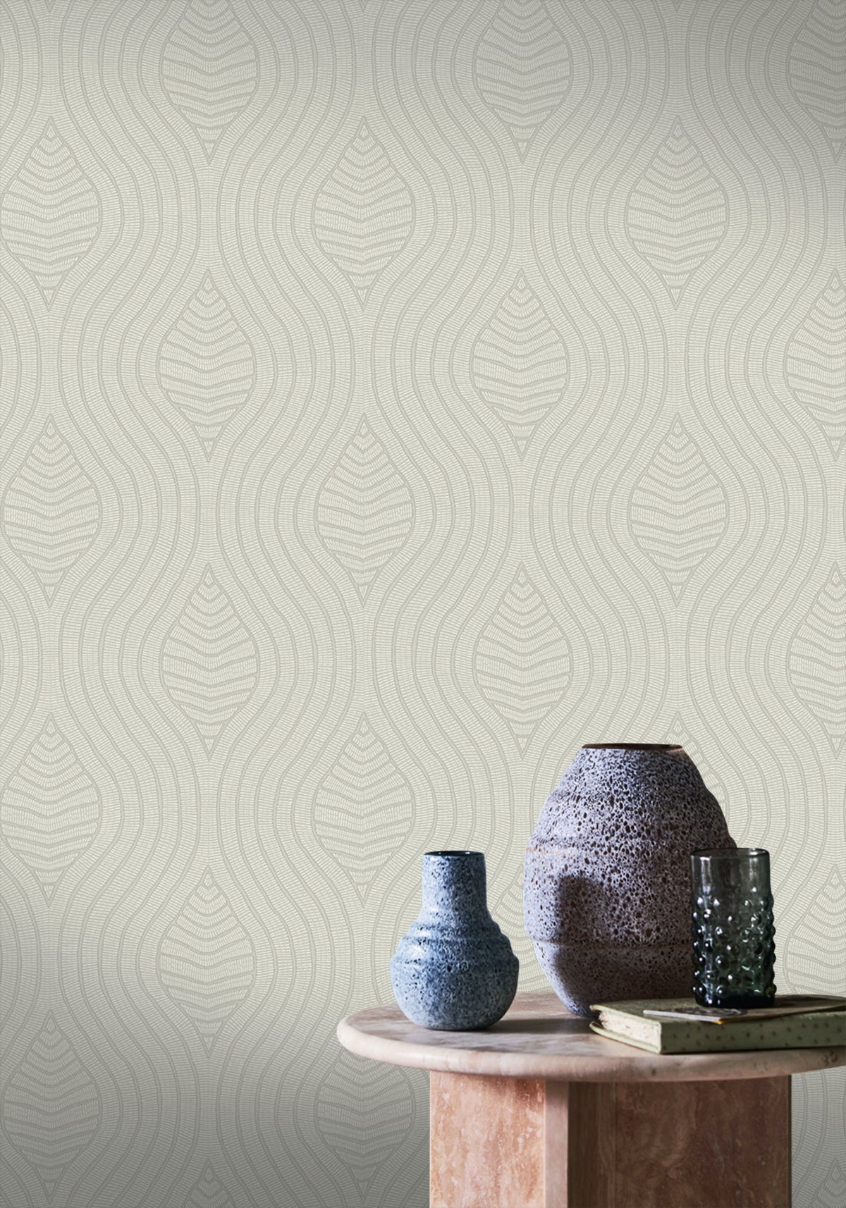 Casamance behang Broderies Brodelia 76993466 in interieur