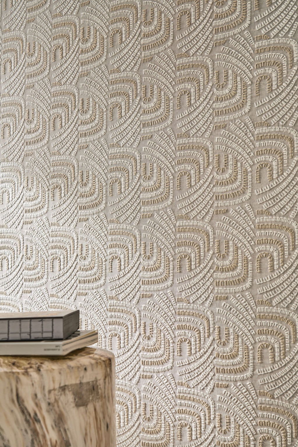 Casamance behang Mimbeau Piquey 77020137 detail