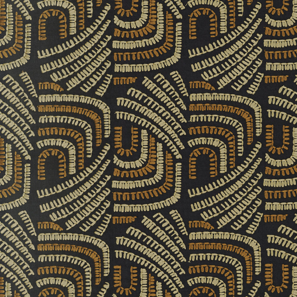 Casamance behang Mimbeau Piquey 77020301 noir mordoré