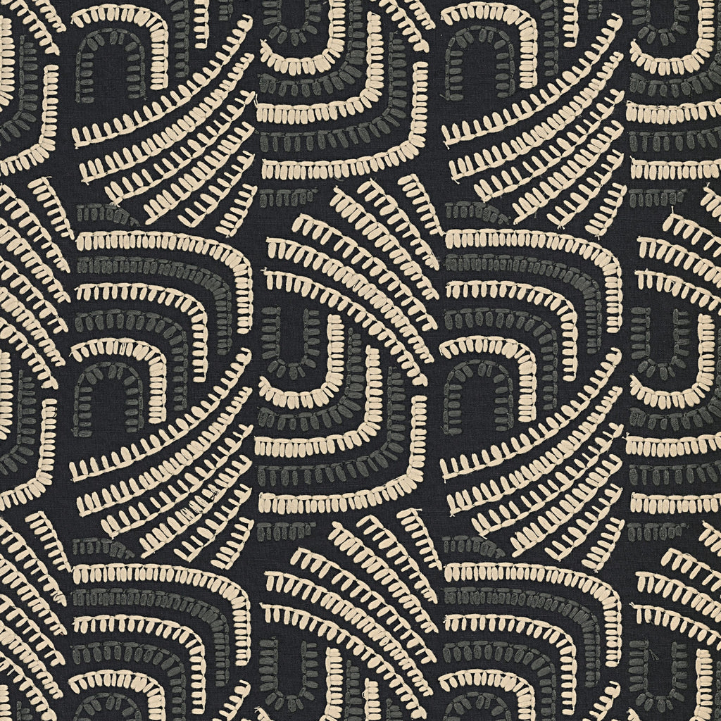 Casamance behang Mimbeau Piquey 77020423 noir taupe