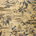 Casamance behang Midori 78040274 sable doré bleu electrique