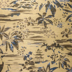 Casamance behang Midori 78040274 sable doré bleu electrique