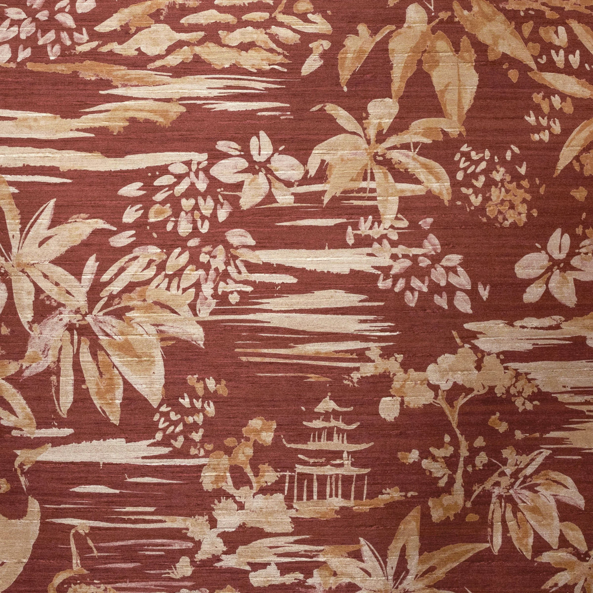 Casamance behang Midori 78040323 grenat terracota (staal)