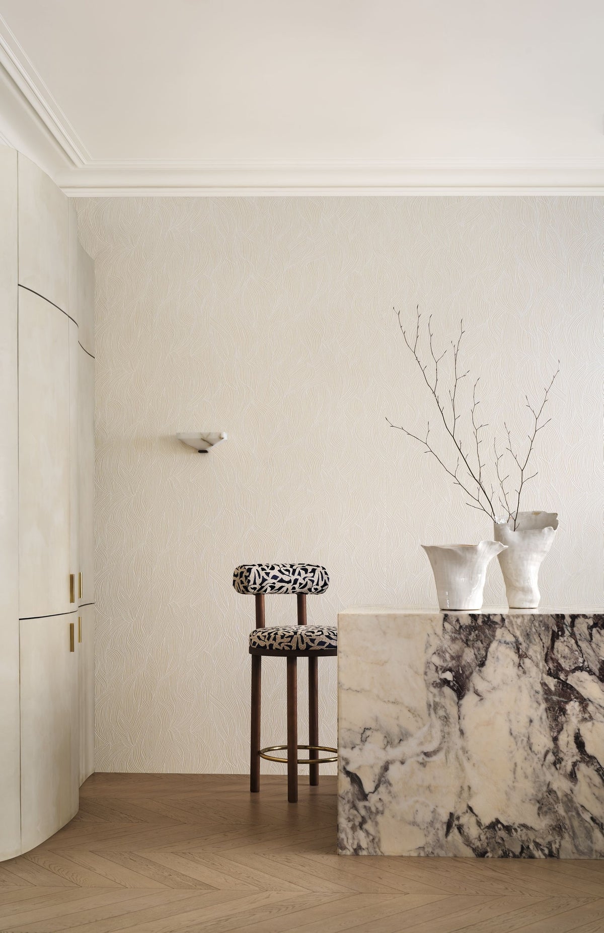 Casamance behang Midori Balearica 78050118 in interieur