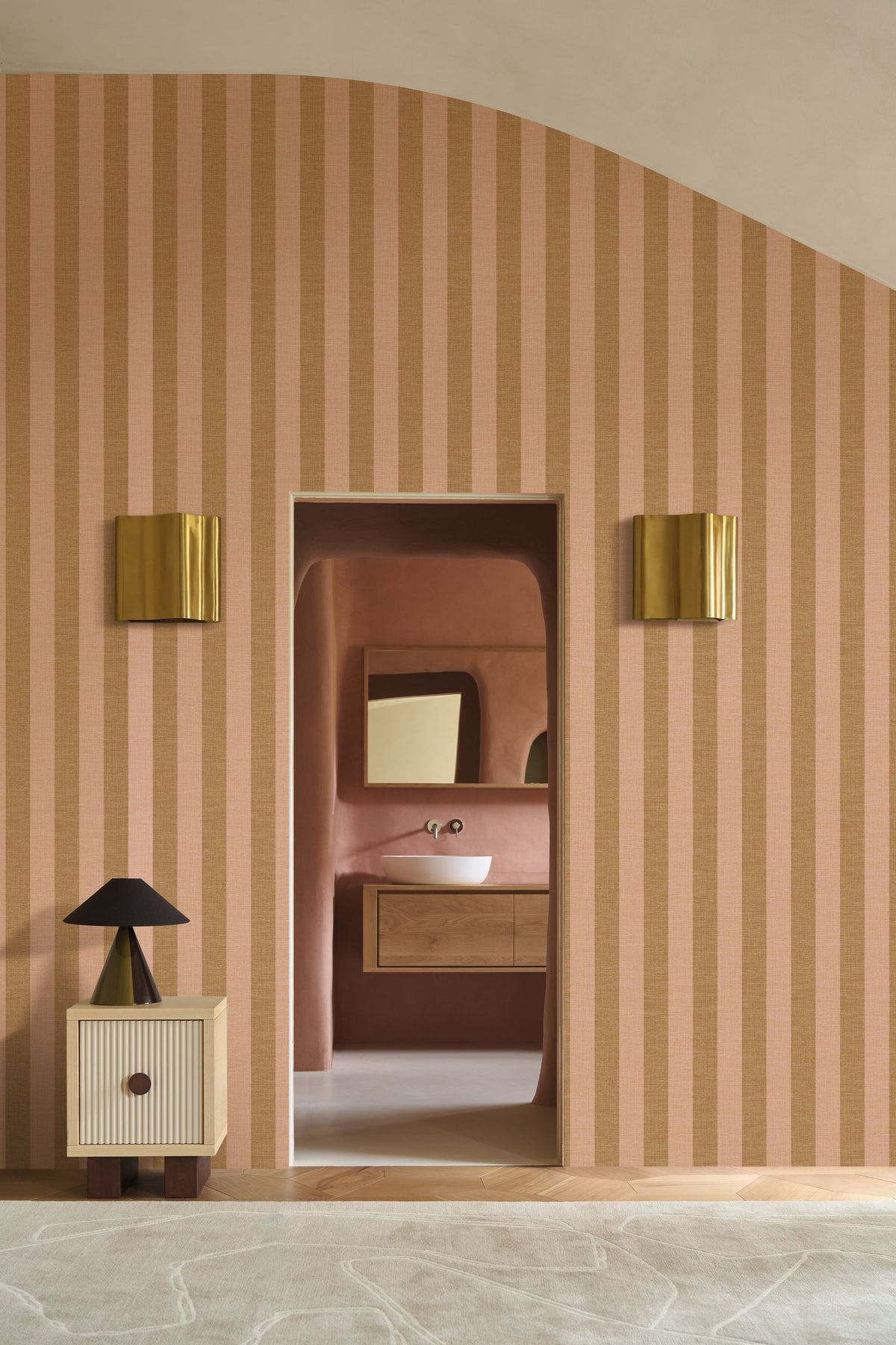 Casamance behang Edition Rayures Beausoleil 78060406 in interieur