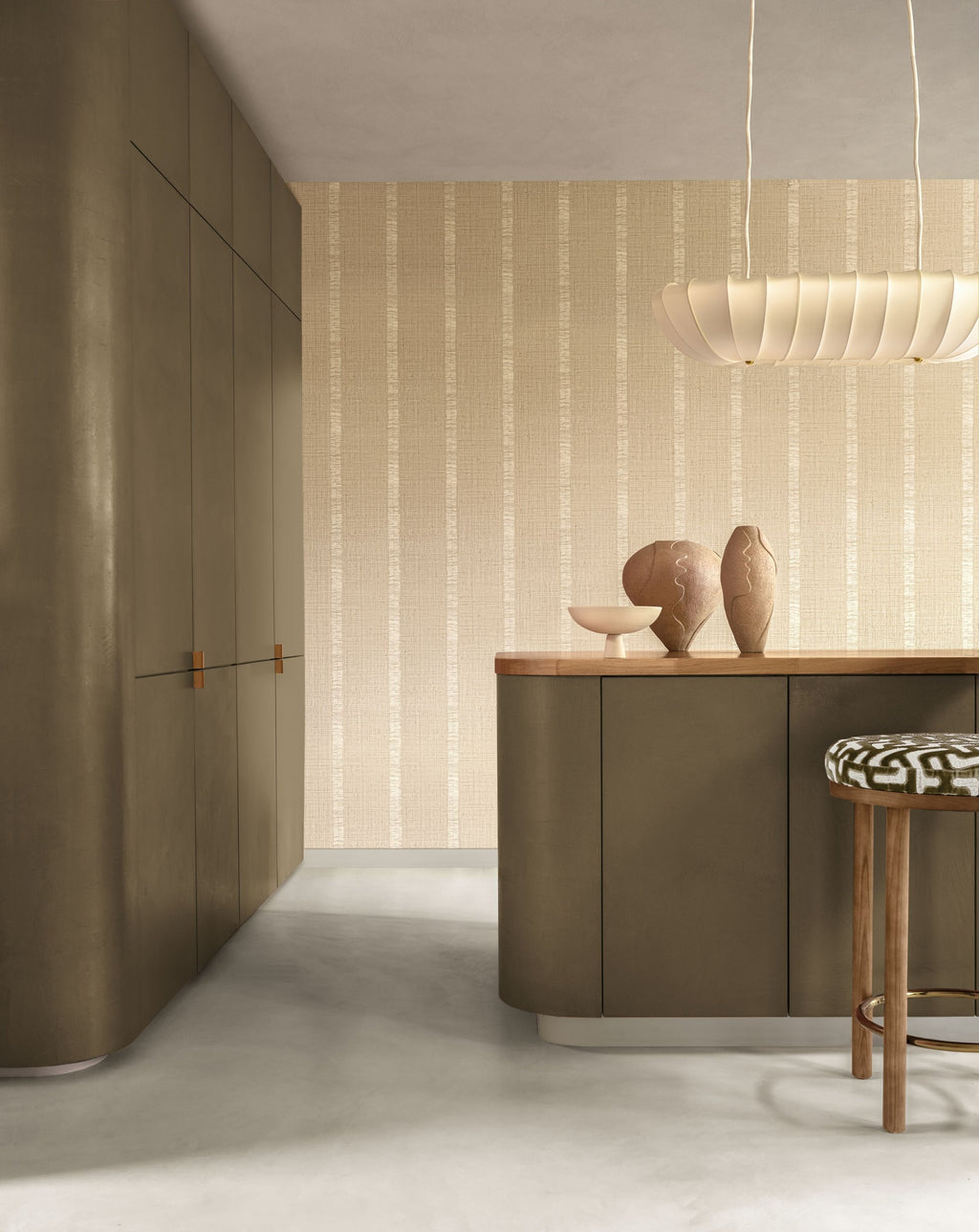 Casamance behang Edition Rayures Andati 78103262 in interieur