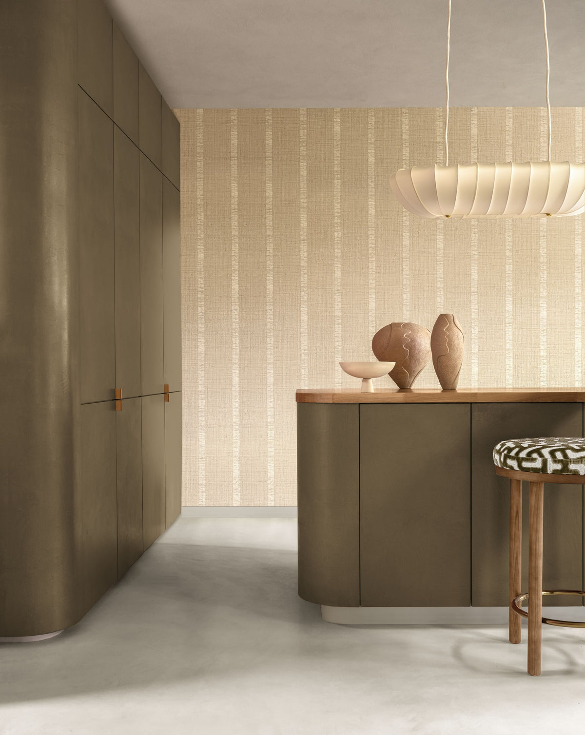 Casamance behang Edition Rayures Andati 78103262 in interieur