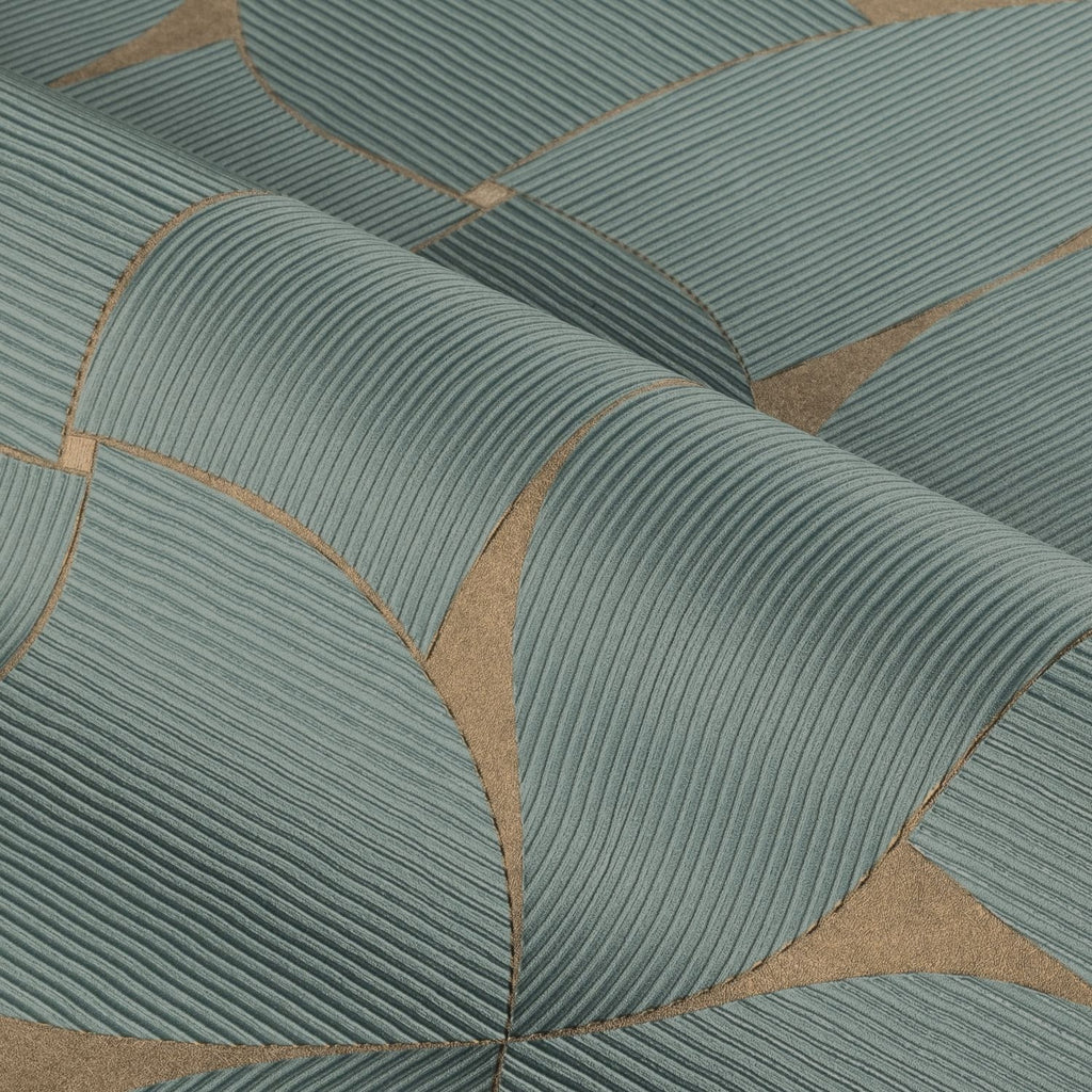 Casamance behang Striato Sienna 78130508 detail