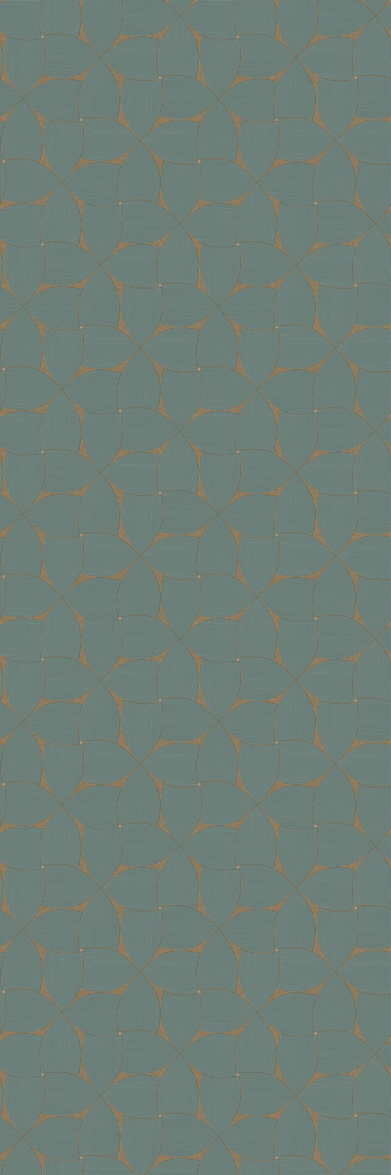 Casamance behang Striato Sienna 78130508 topaze (staal)