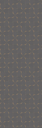 Casamance behang Striato Sienna 78130610 anthracite doré