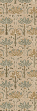 Casamance behang Racines Dattara 78180202 beige eucalyptus