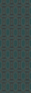 Casamance behang Racines 78190814 pétrole cognac