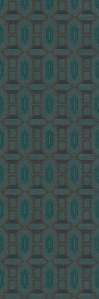 Casamance behang Racines 78190814 pétrole cognac