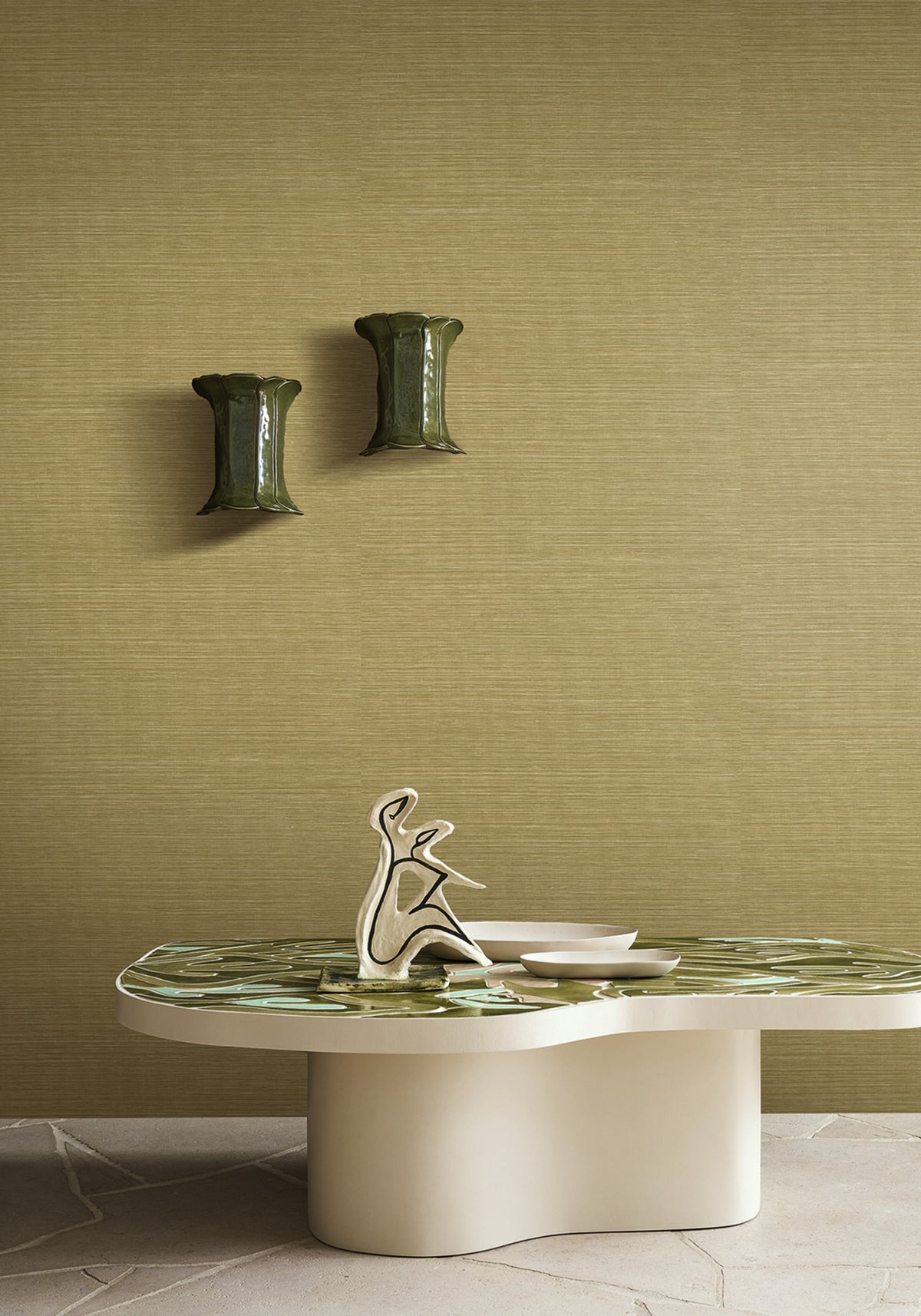 Casamance behang Racines Safra 78212854 in interieur