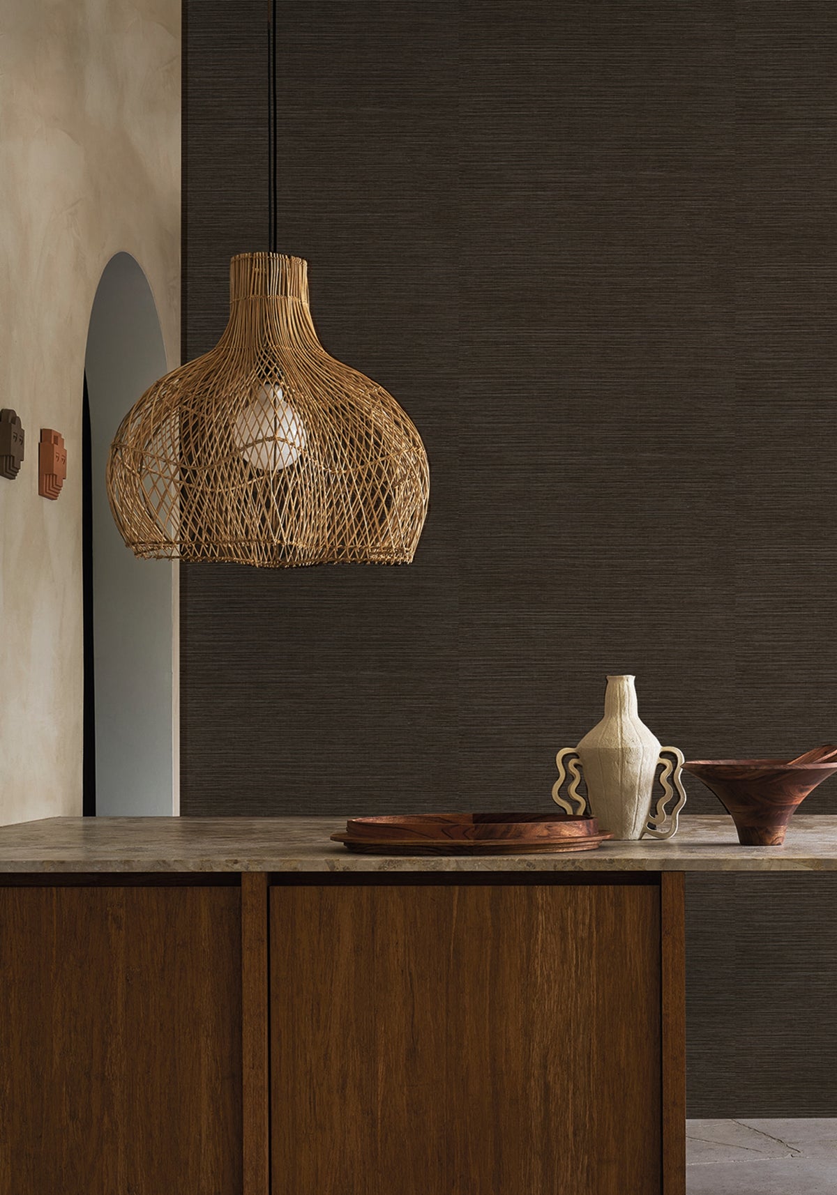 Casamance behang Racines Safra 78213466 in interieur