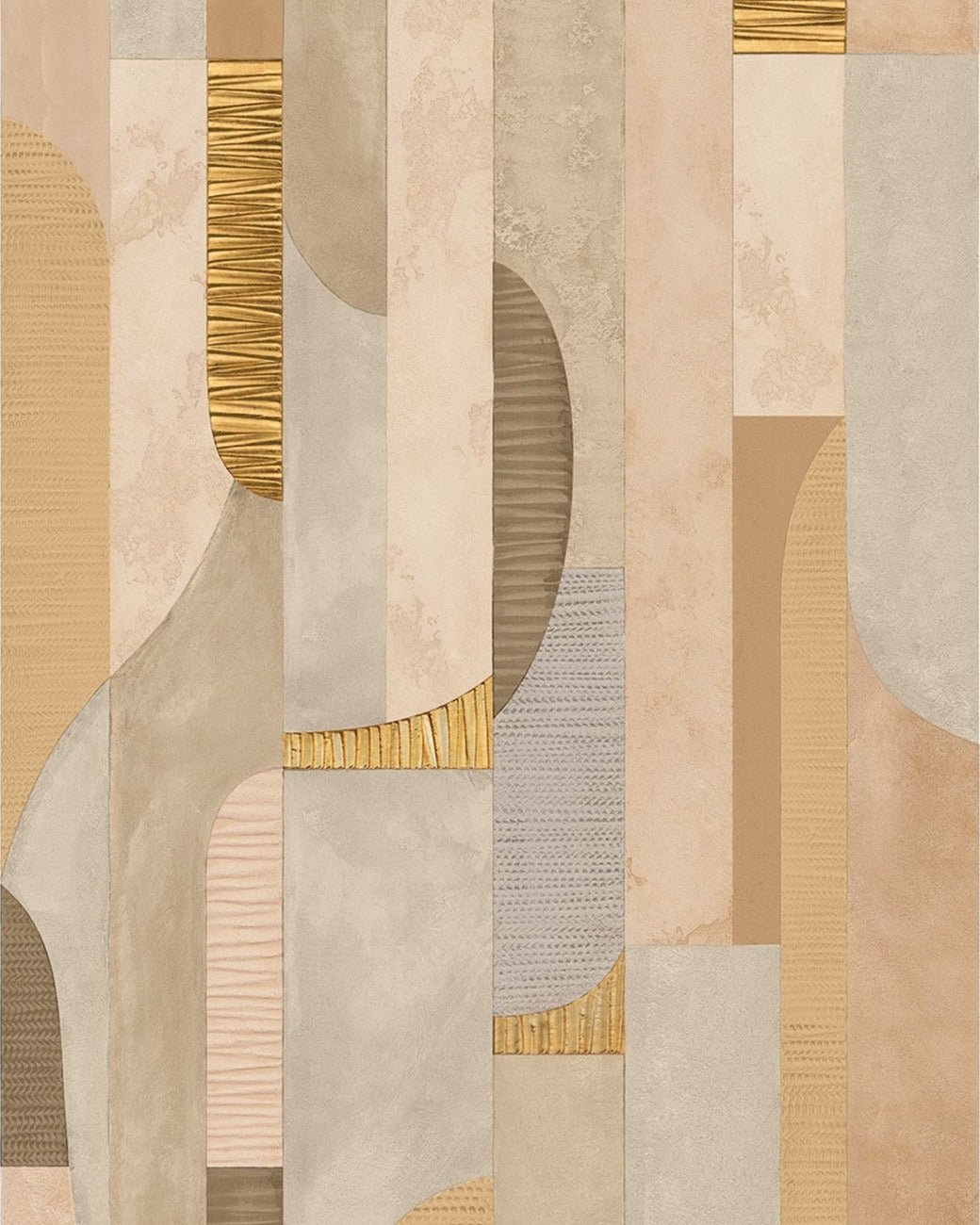 Casamance fotobehang Exploration Murmures du Mistral 78230127 beige taupe, uitsnede