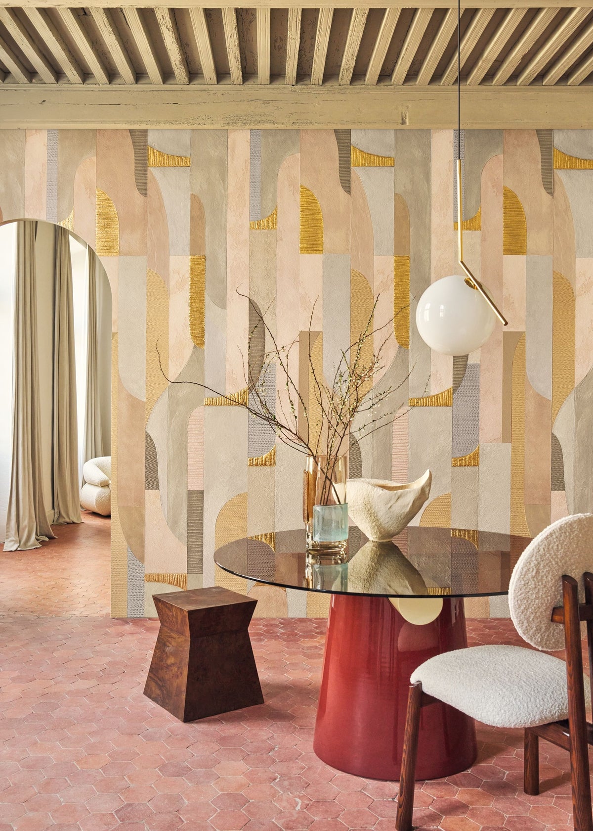 Casamance fotobehang Exploration Murmures du Mistral 78230127 in interieur