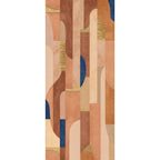 Casamance fotobehang Exploration Murmures du Mistral 78230285 terracotta bleu roi