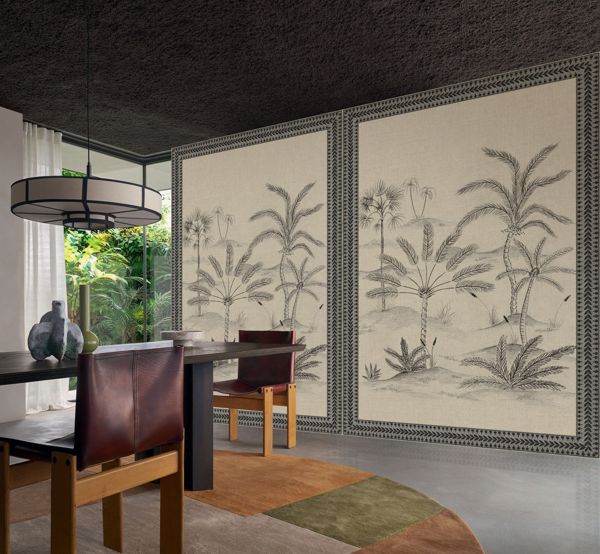 Casamance fotobehang Racines Skoura Encadré 78244078 in interieur