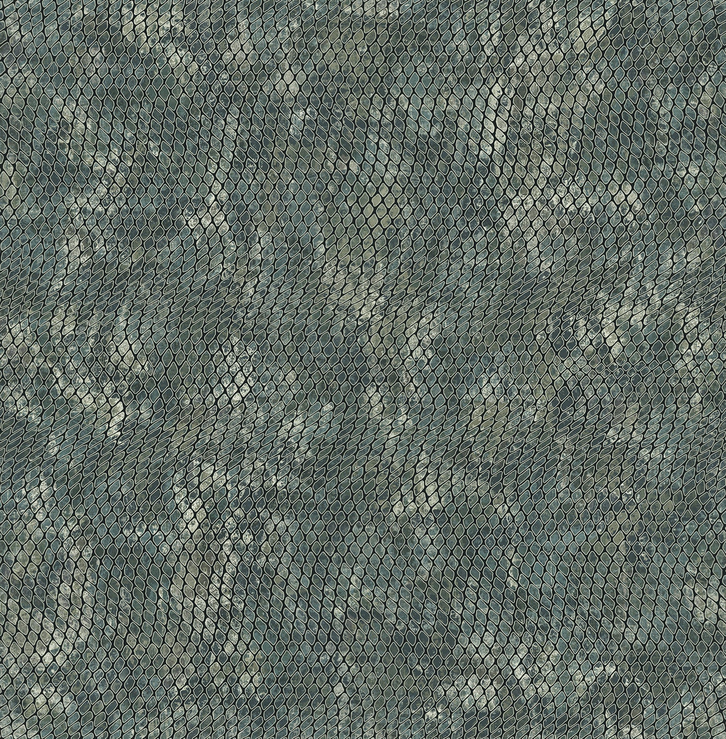 Eijffinger behang Skin 300522 snake bluegreen