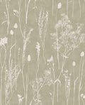 Eijffinger behang Waterfront 300811 dried florals sage