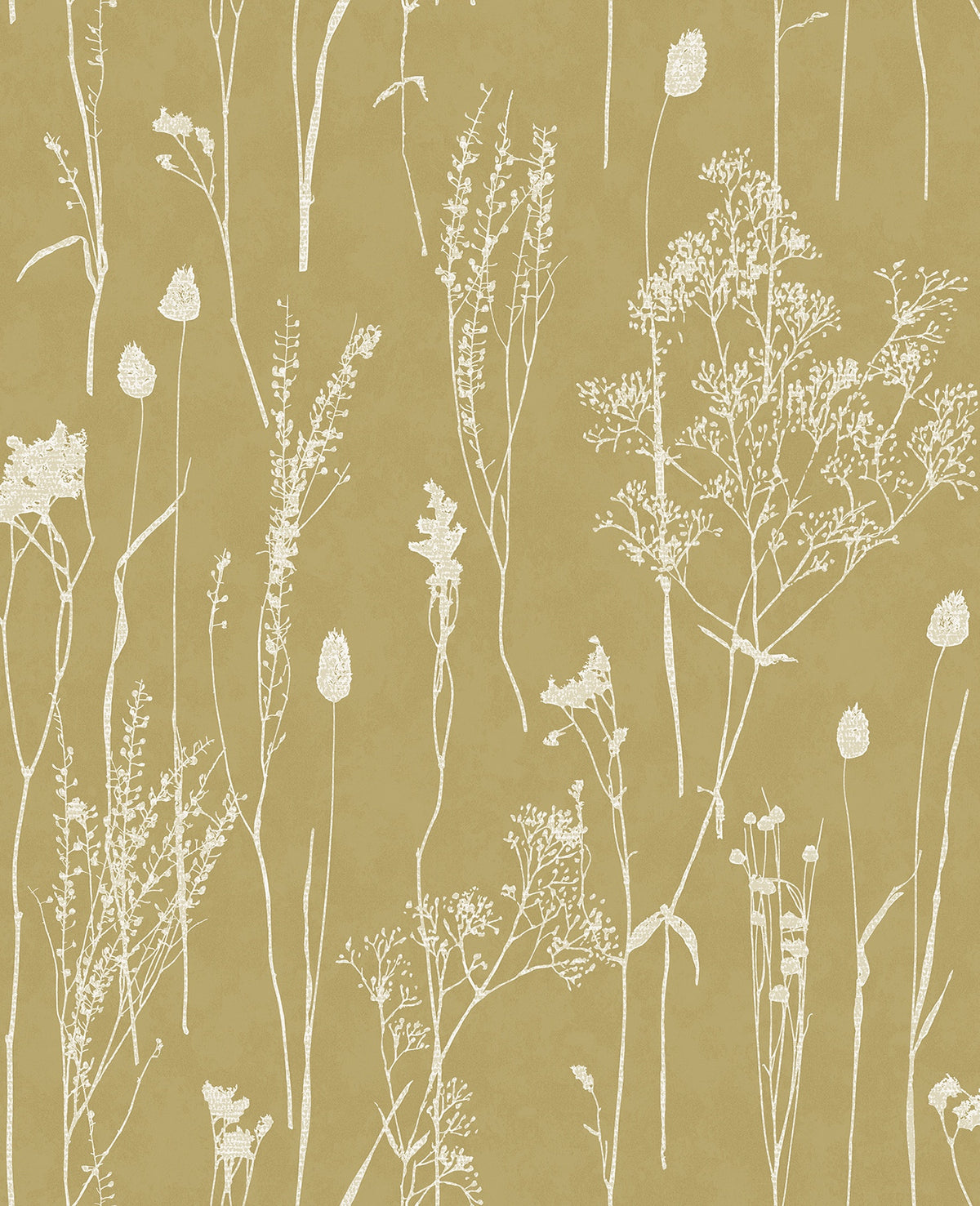 Eijffinger behang Waterfront 300812 dried florals musterd