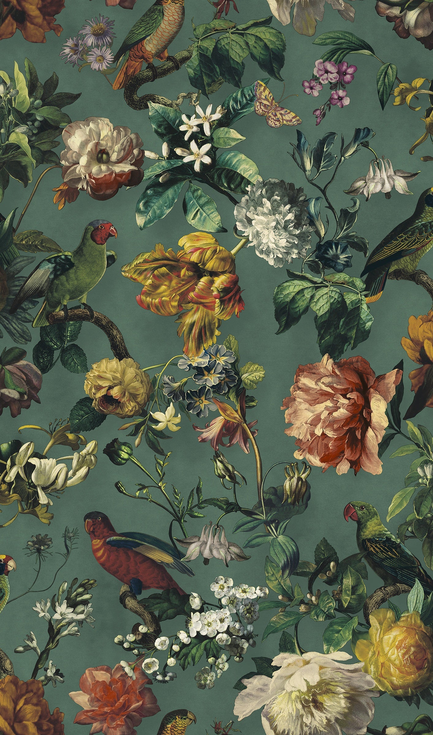 Eijffinger behang Museum 307305 antique green