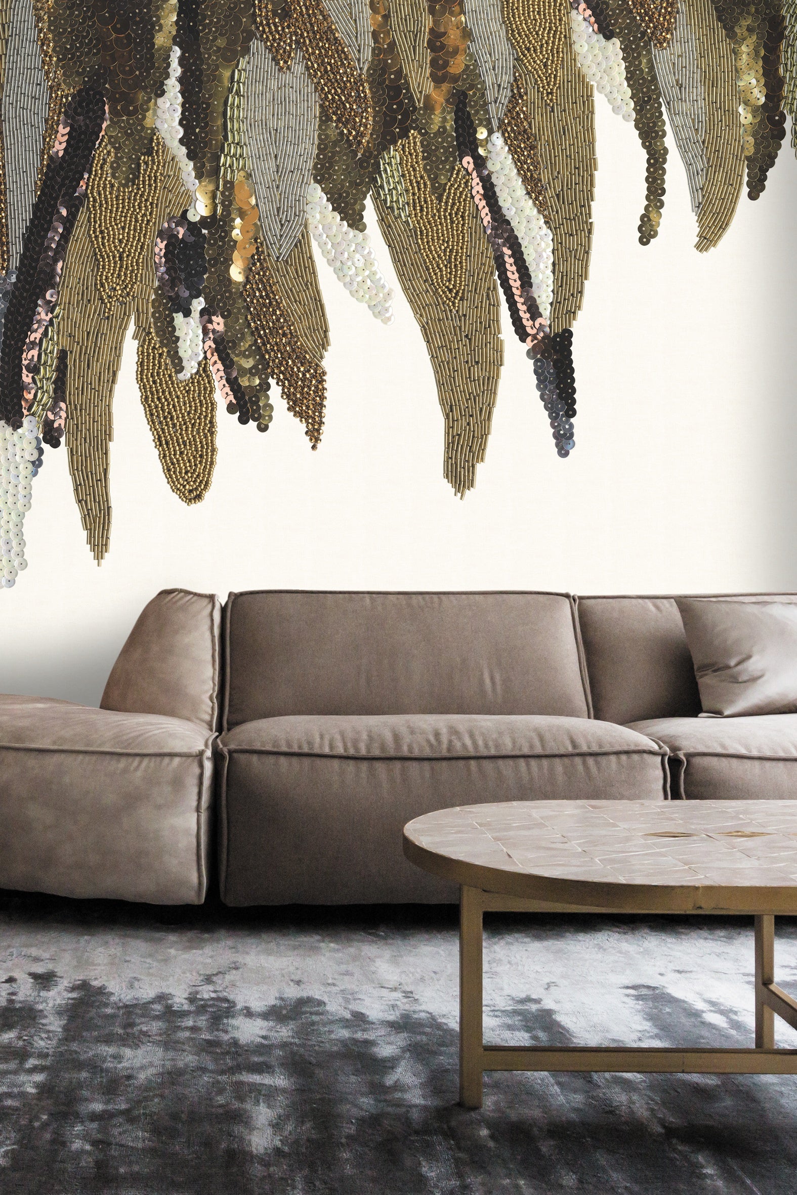 Eijffinger behang Museum 307407 fancy feather up in interieur