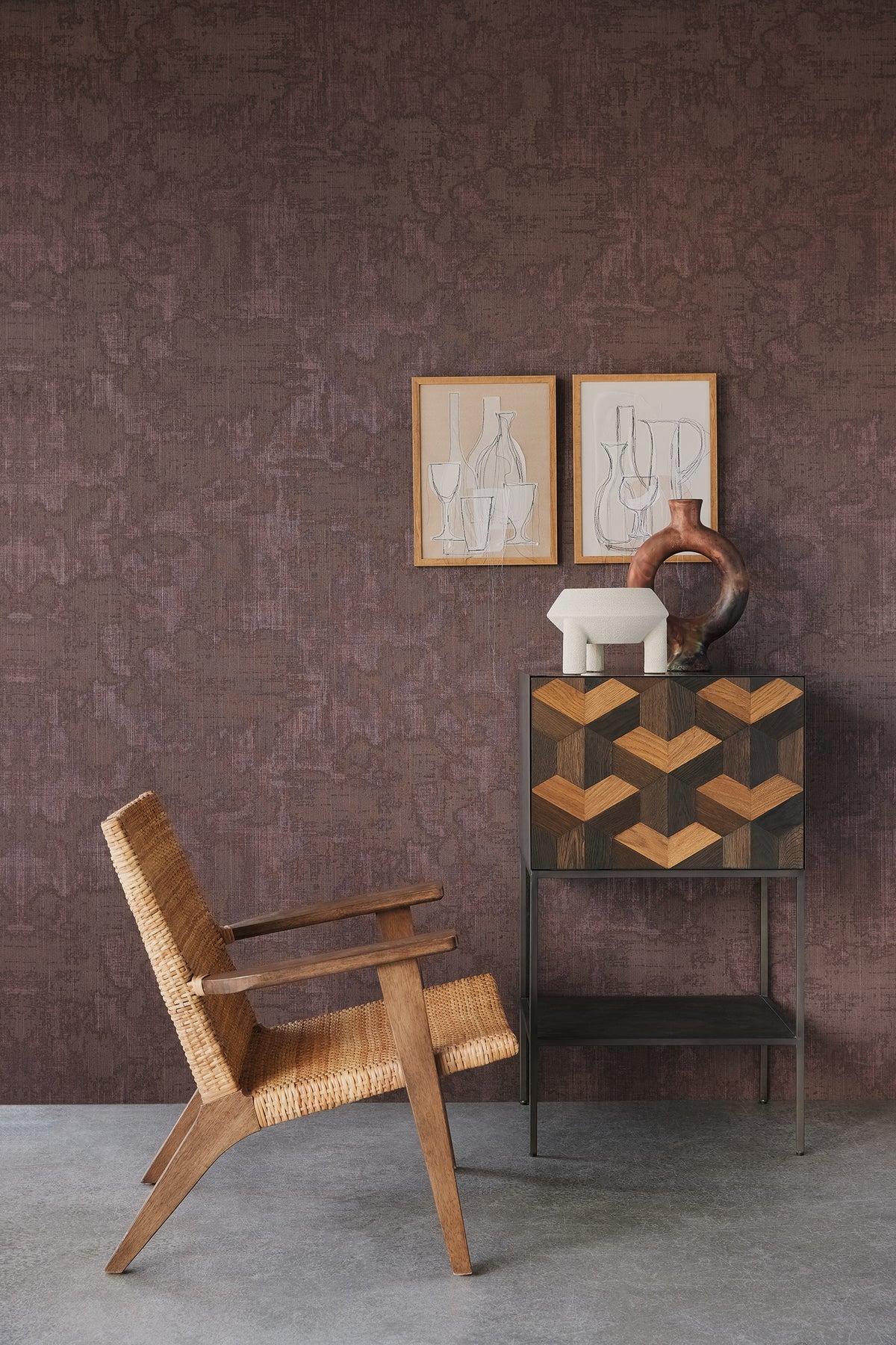 Eijffinger behang Canvas 313524 in interieur