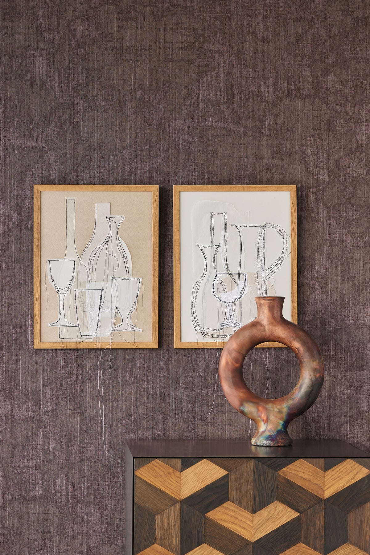 Eijffinger behang Canvas 313524 in interieur