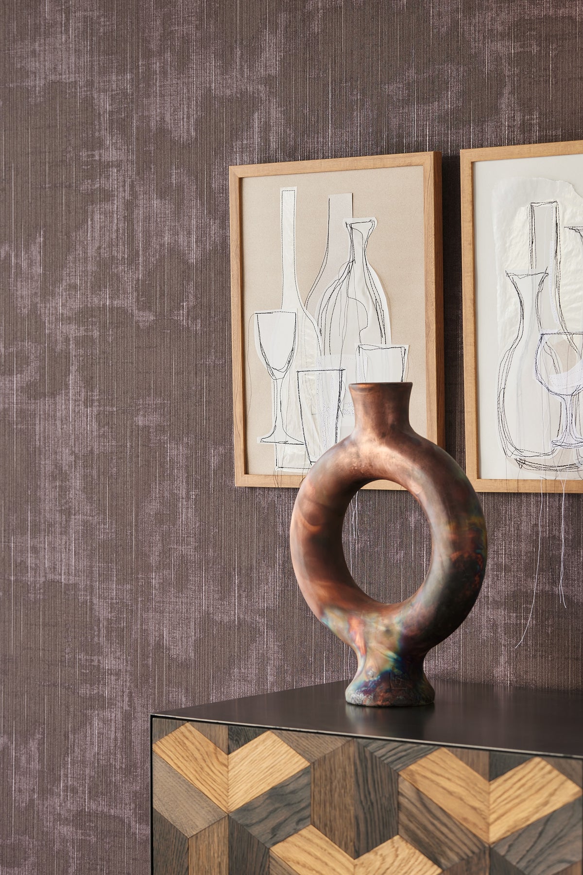 Eijffinger behang Canvas 313524 in interieur