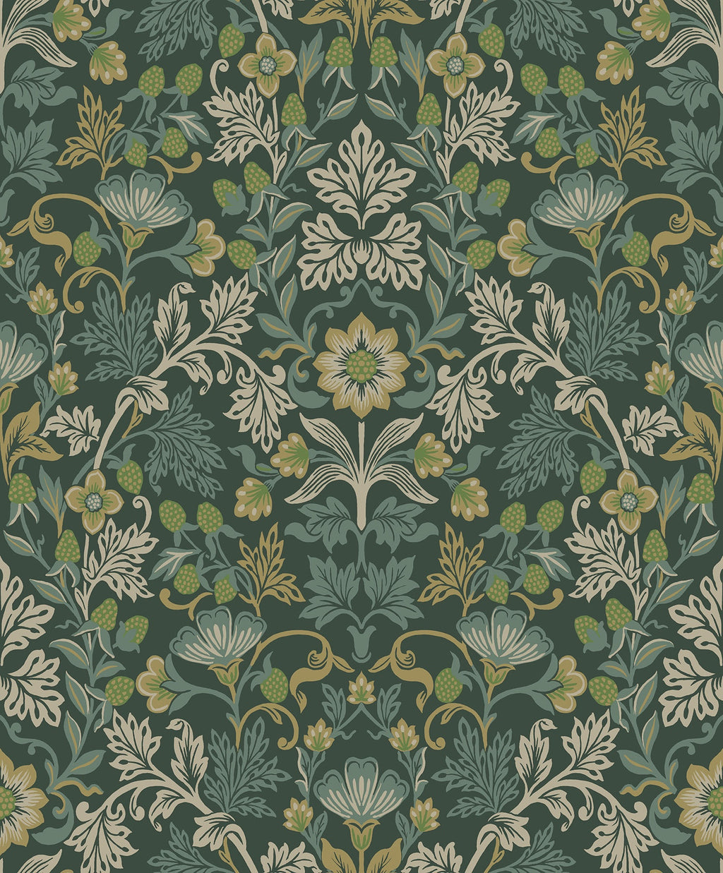 Eijffinger behang Posy 316000 strawberry fields pine