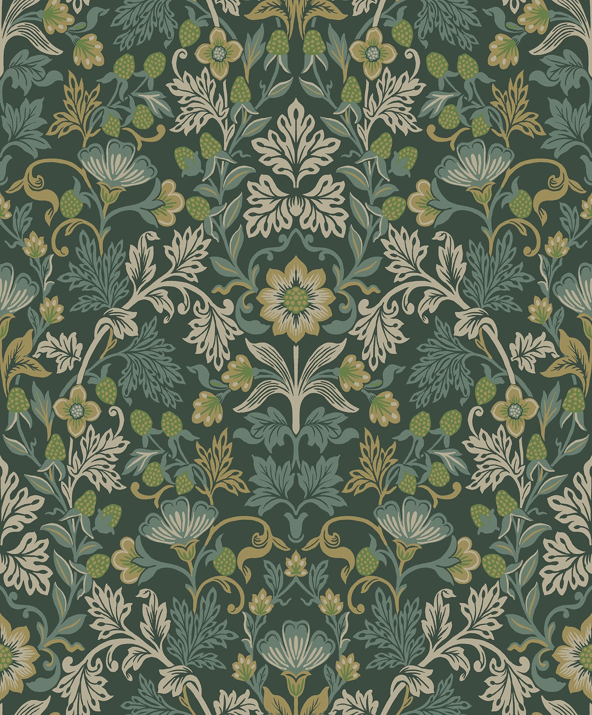 Eijffinger behang Posy 316000 strawberry fields pine