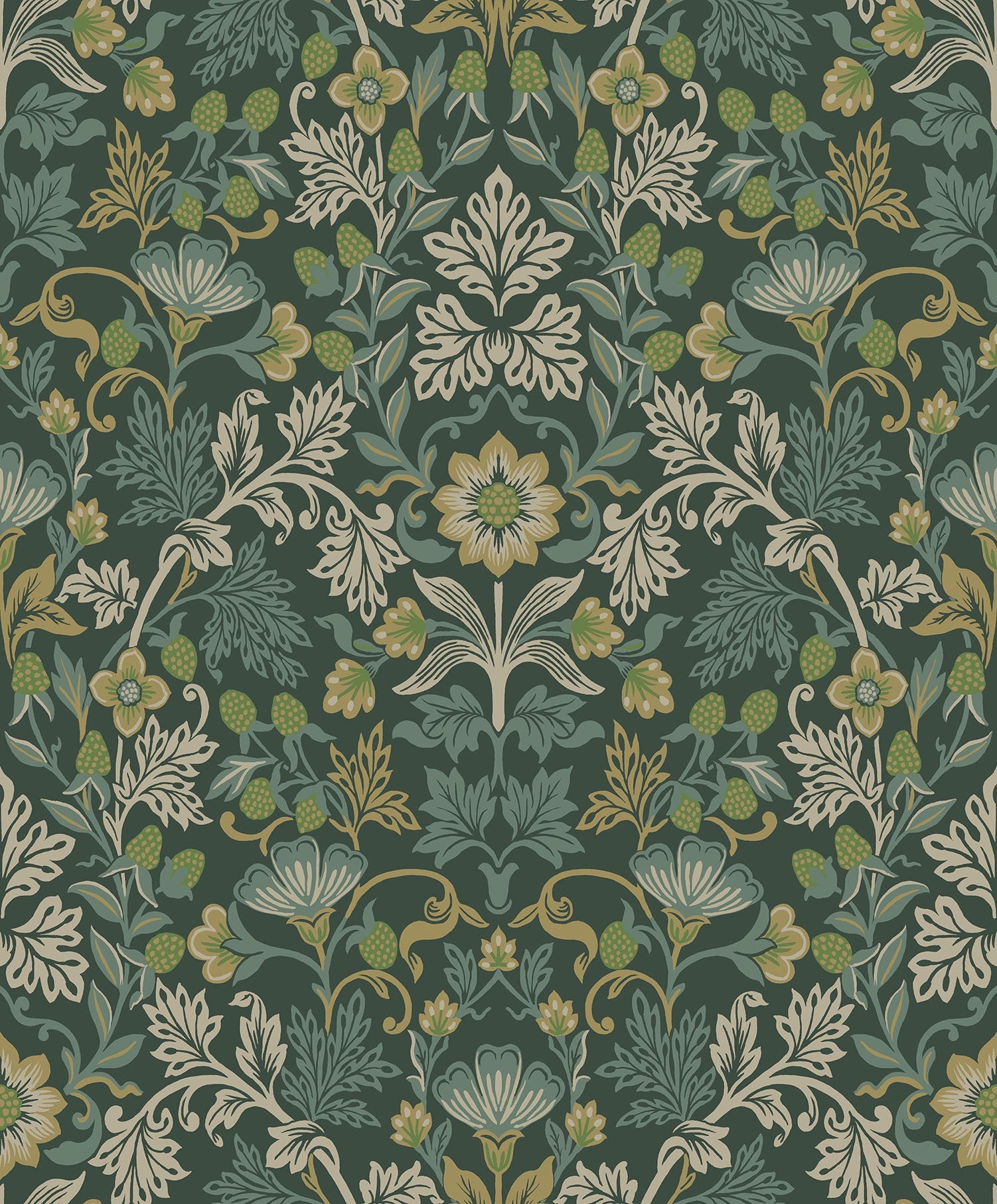 Eijffinger behang Posy 316000 strawberry fields pine