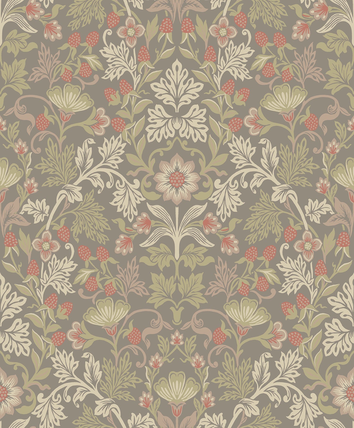 Eijffinger behang Posy 316007 strawberry fields taupe