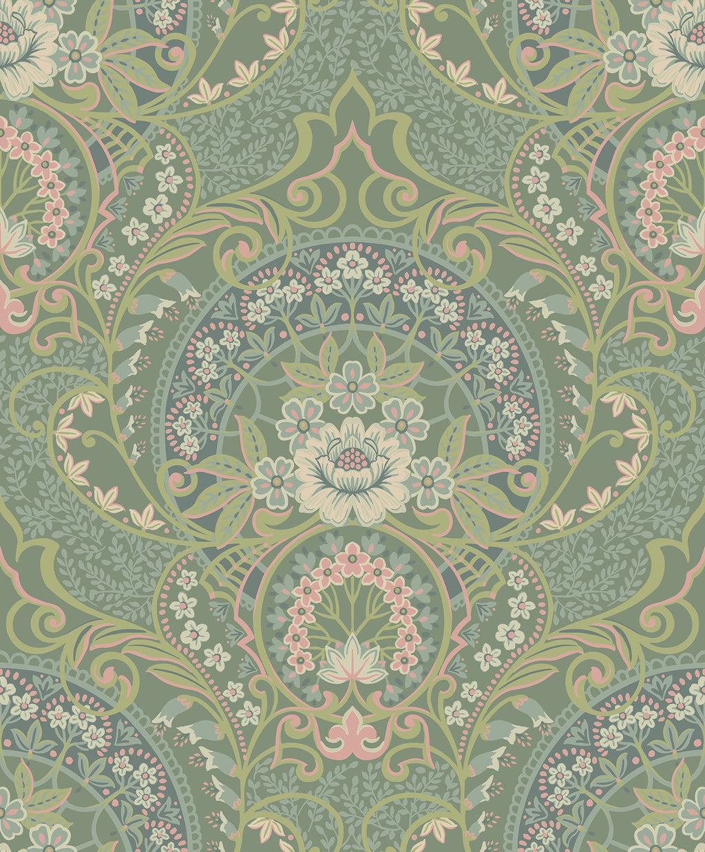 Eijffinger behang Posy 316013 victoria green