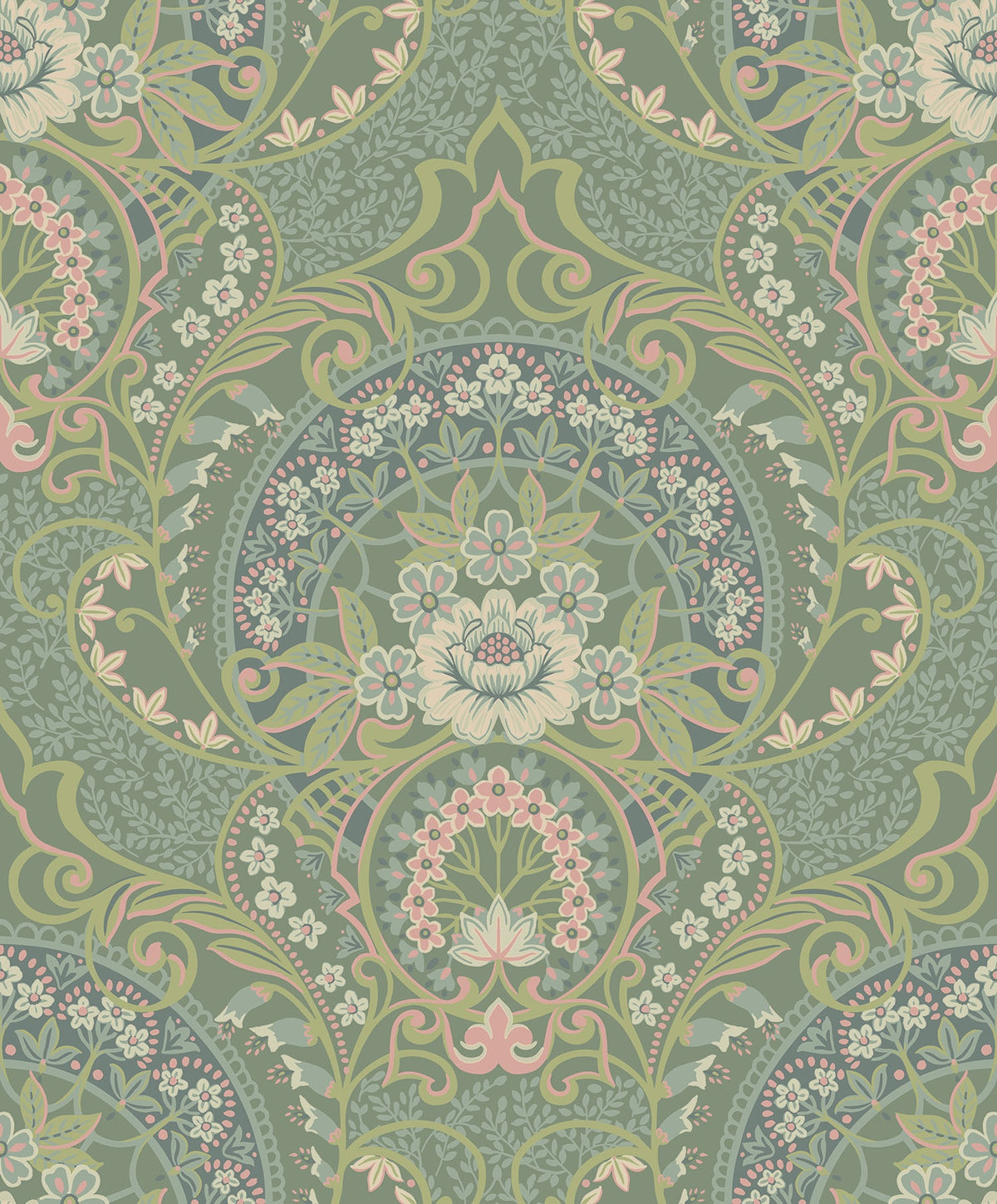 Eijffinger behang Posy 316013 victoria green