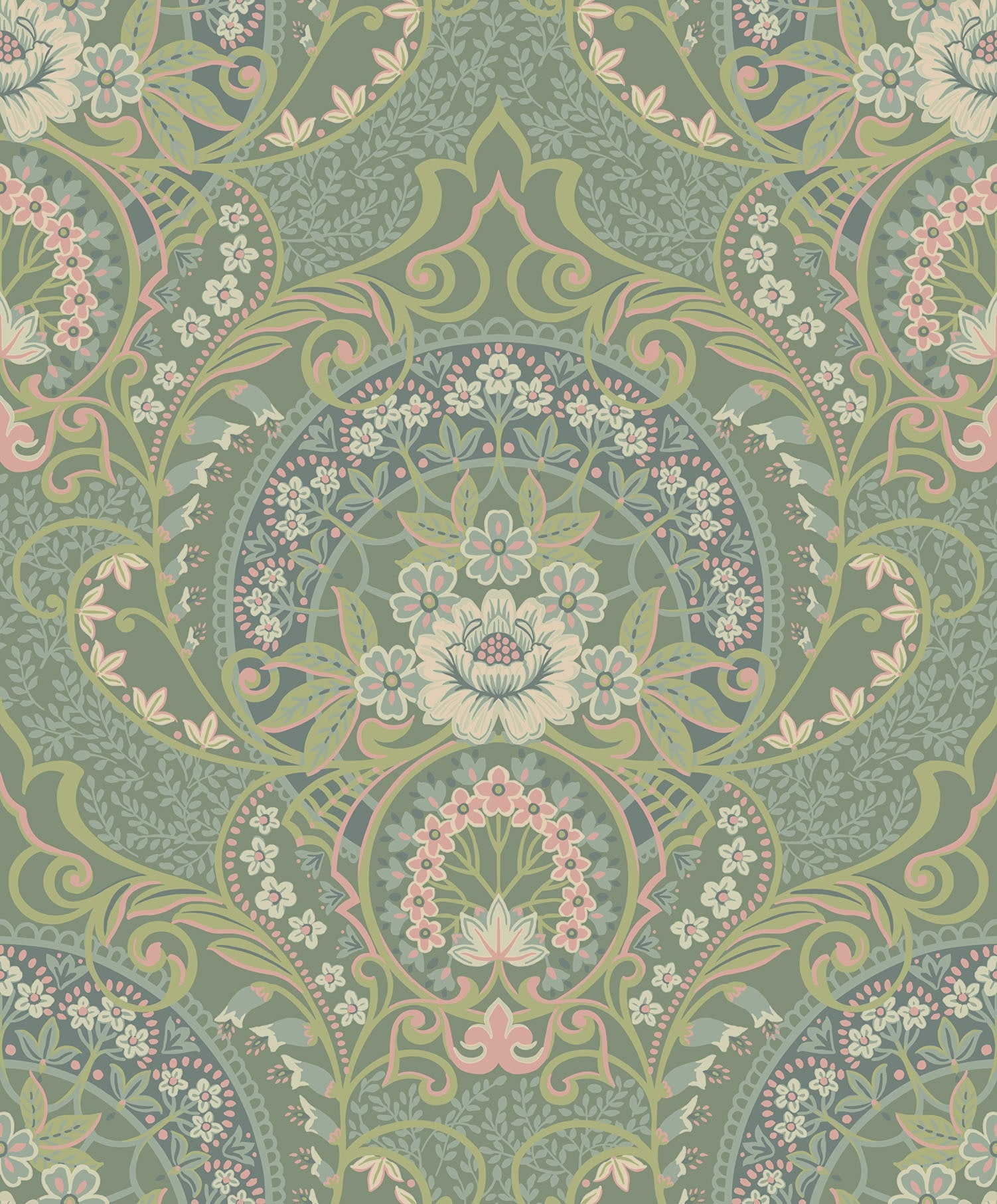 Eijffinger behang Posy 316013 victoria green